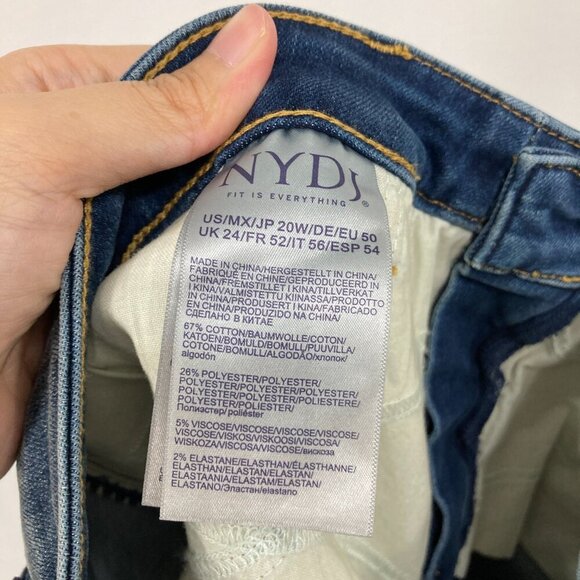 New NYDJ size 20W Alina Legging Stretch Skinny Jeans Stretch Comfy High Rise - Picture 2 of 12